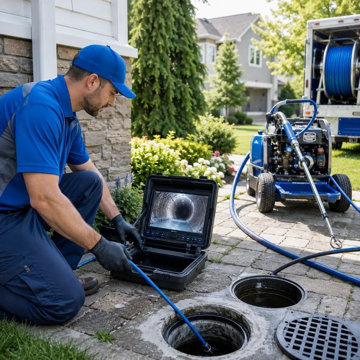 Outdoor drain cleaning professionals serving Kelayres, PA